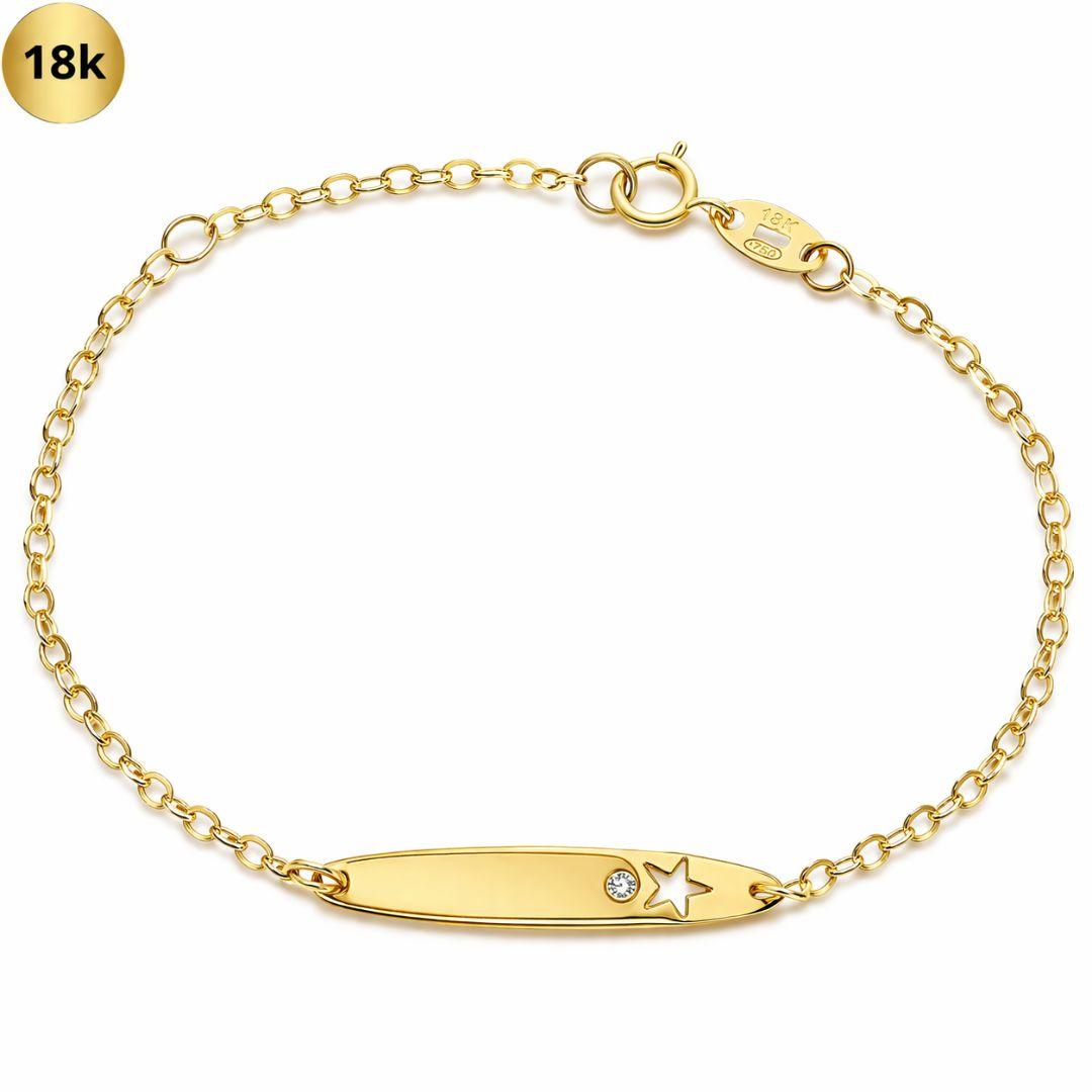Pulsera en oro de bebé ESTRELLA