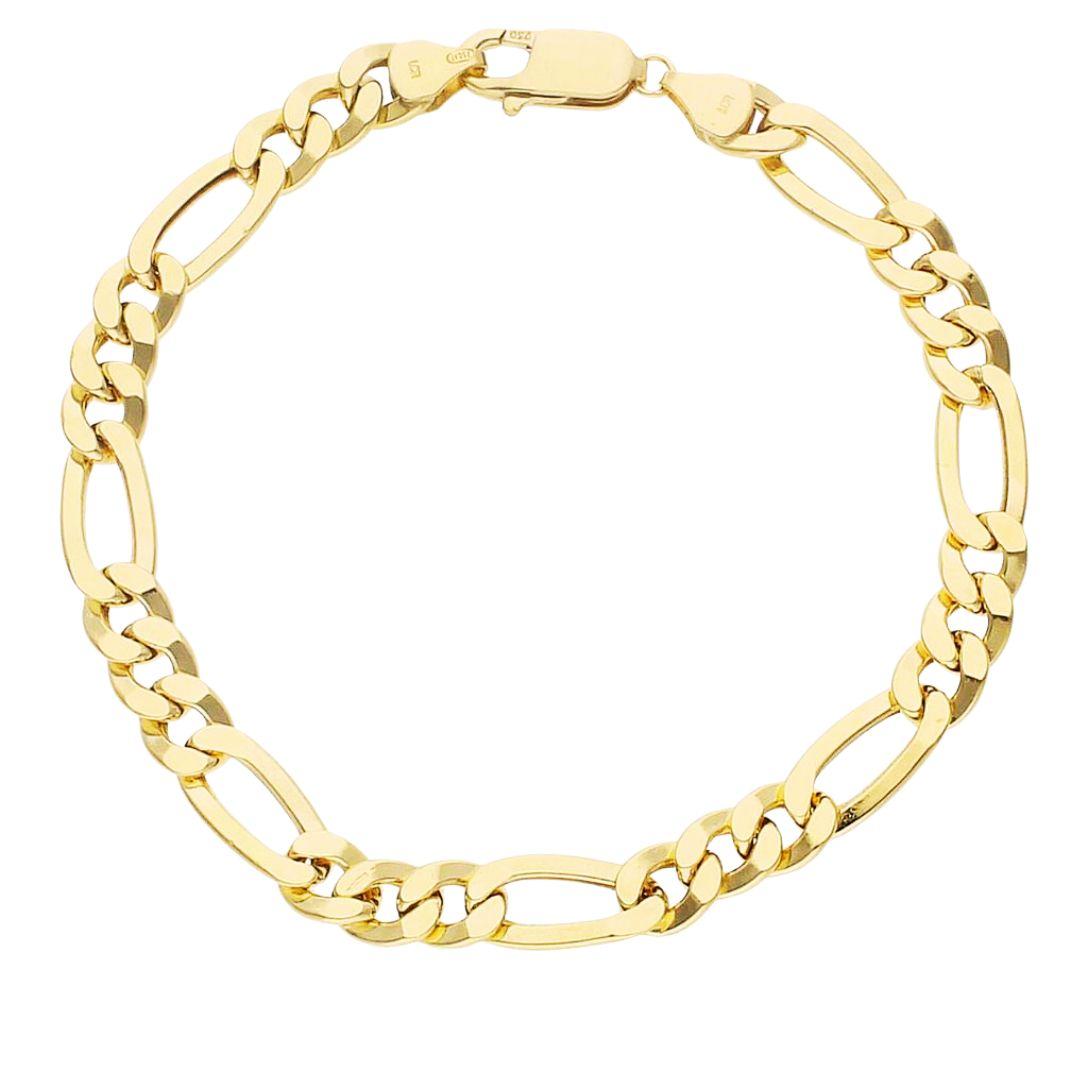 Pulsera oro 3x1 de 20.5 cm