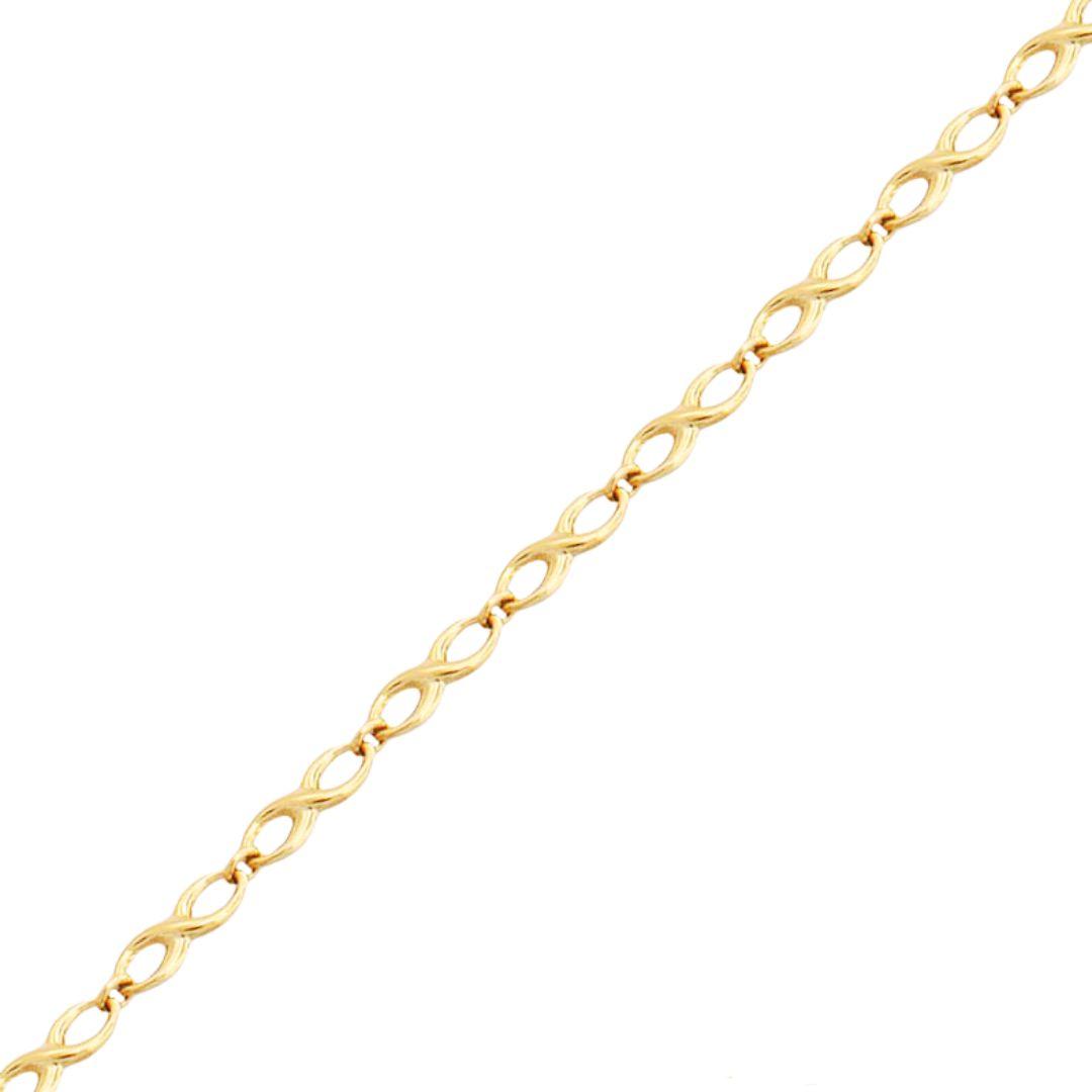 Pulsera oro en forma de infinitos para mujer de 19 cm