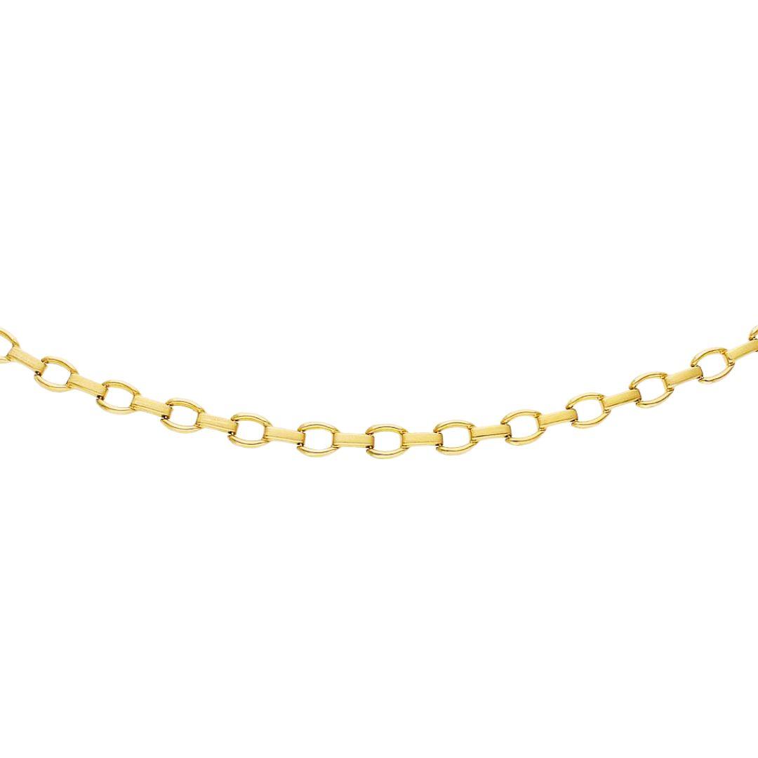 Pulsera oro troquelada de 18.5 cm