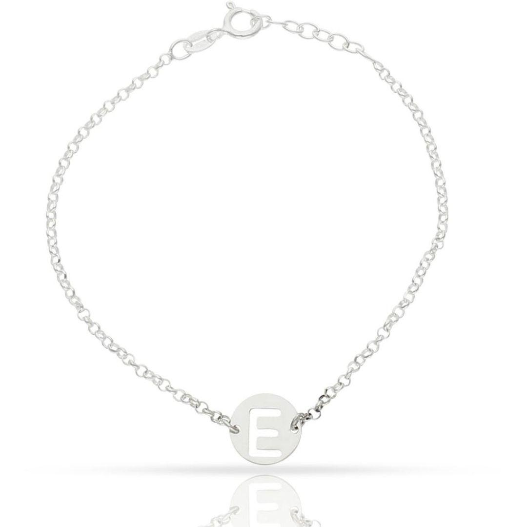 Pulsera personalizada de plata inicial modelo 222.3