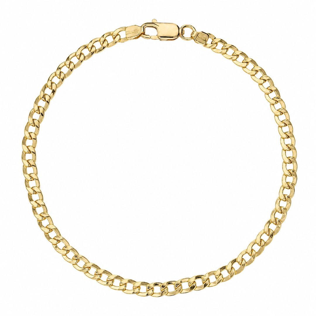 Pulsera Barbada para Hombre de Oro 18K de 4,1 mm