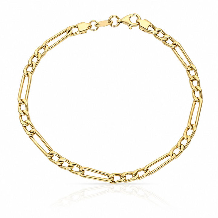 Pulsera Oro Amarillo 18K Eslabones 3+1