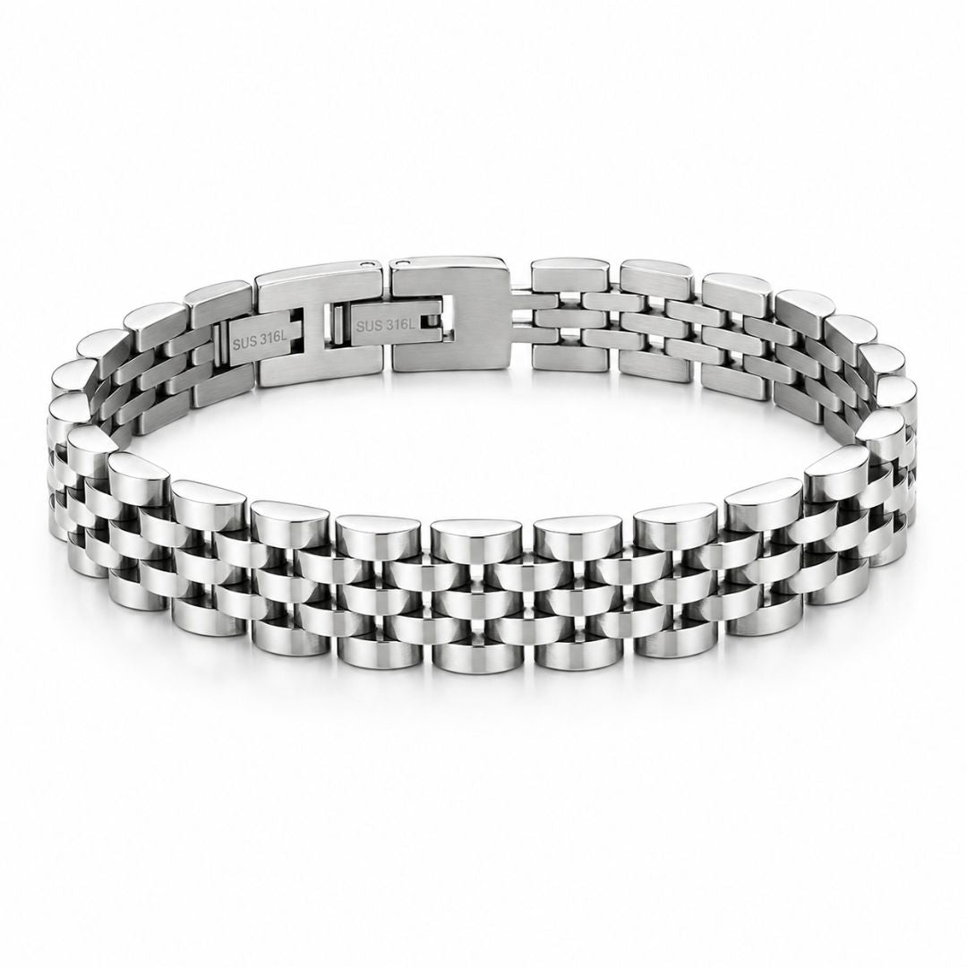 Pulsera de Acero Flexible de Eslabones para Hombre
