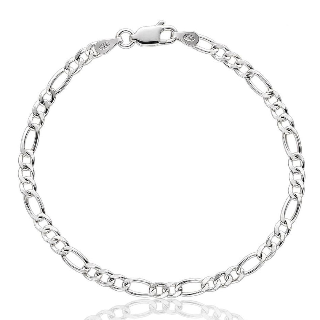 Pulsera de Plata 925 con Eslabón 3×1 de 3,5 mm