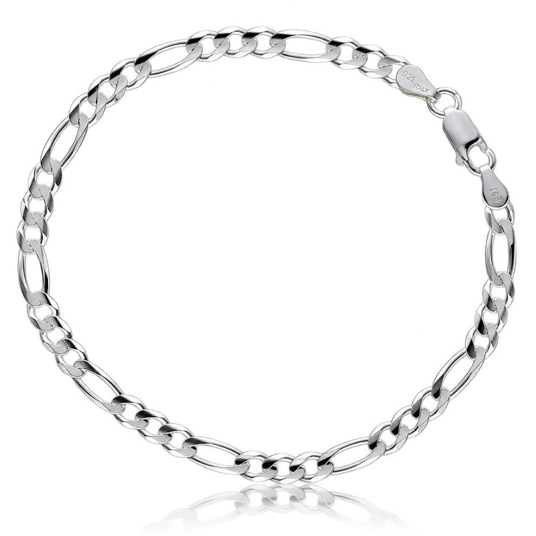 Pulsera de Plata 925 con Eslabón 3×1 de 4,5 mm