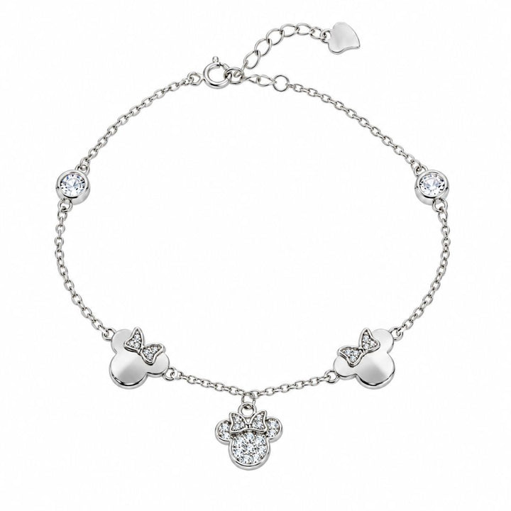 Pulsera de plata con colgantes de Minnie · Pequeñas sonrisas