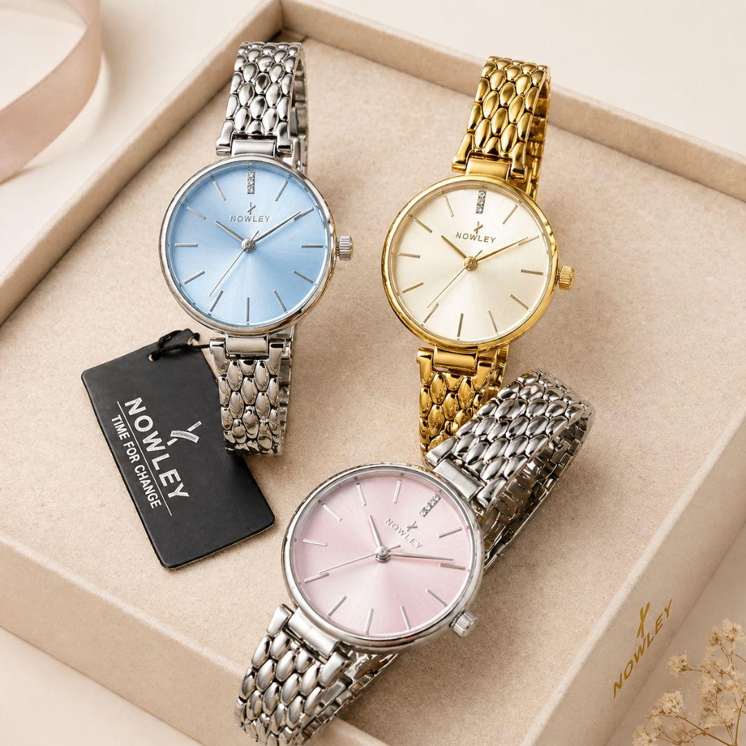 Reloj Nowley Mujer Esfera Azul – Sofisticación Moderna para Cada Día