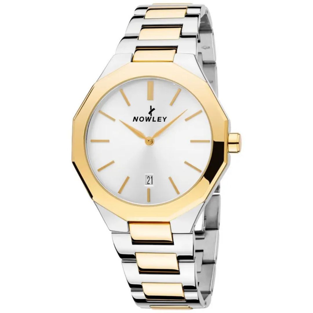 Reloj Nowley Hombre Bicolor Acero Dorado