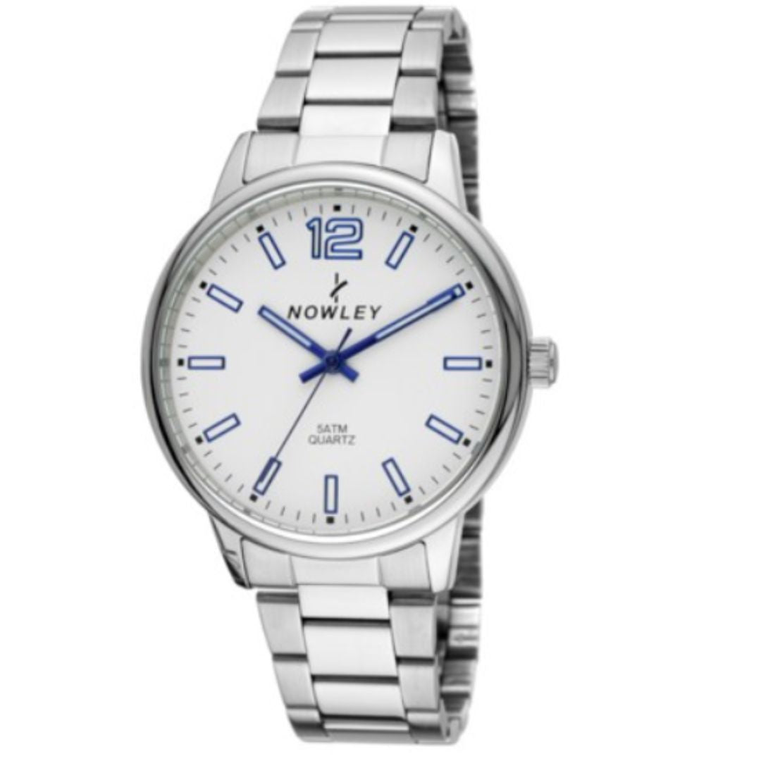 Reloj Nowley Hombre Blanco Azul 5 ATM