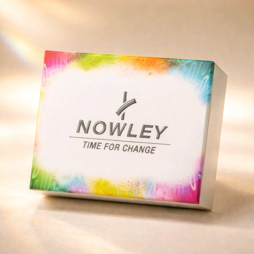 Reloj Nowley Mujer Dorado Rectangular con Esfera Blanca