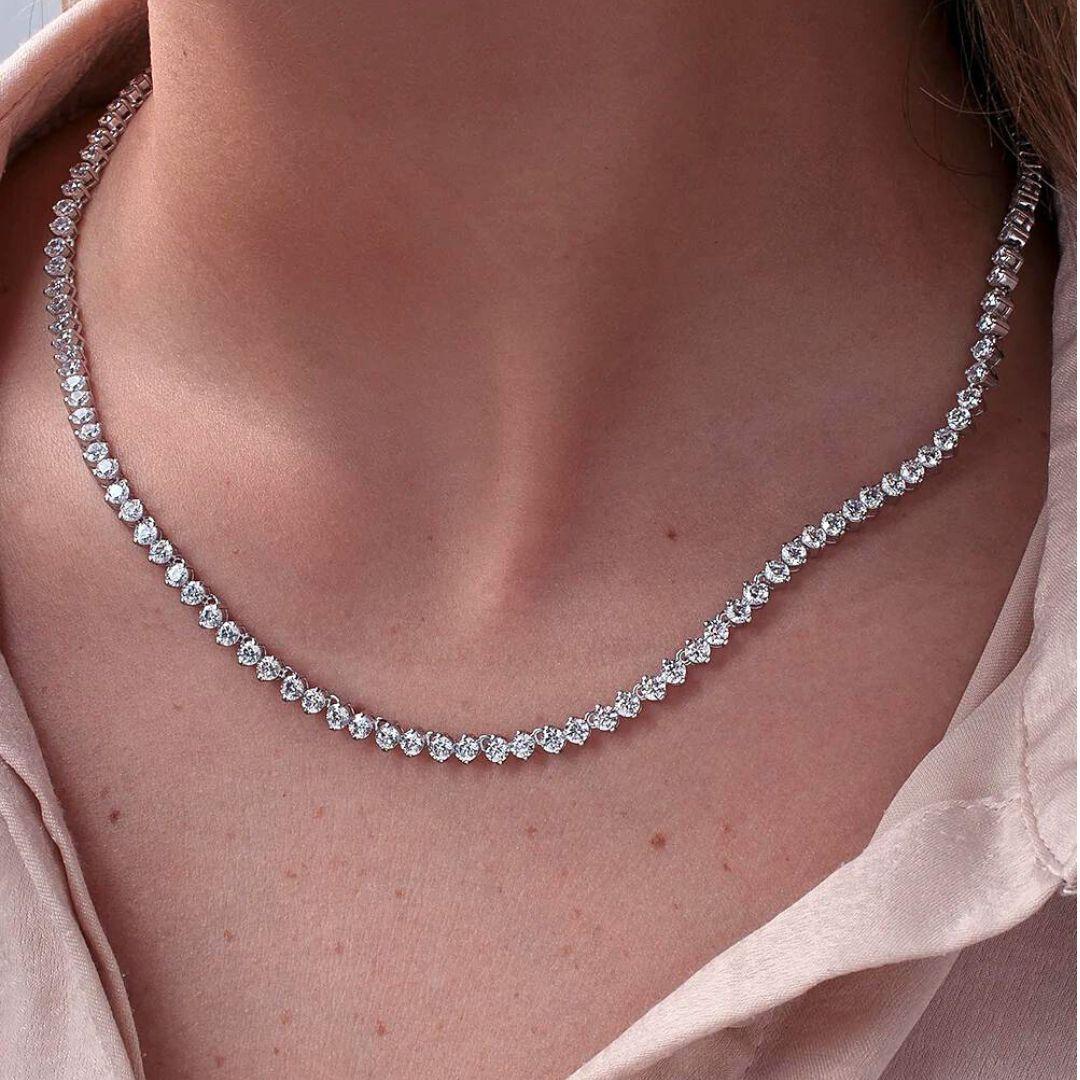 Collar Rivière Plata 925 con Circonitas Blancas