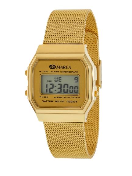 Reloj Marea Digital Dorado Vintage