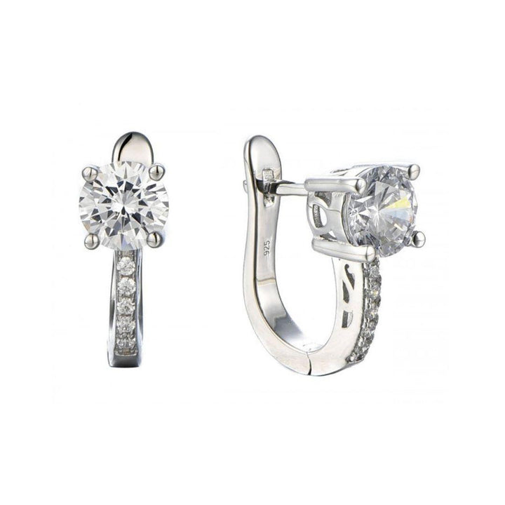 Pendientes plata zirconia Brizzling