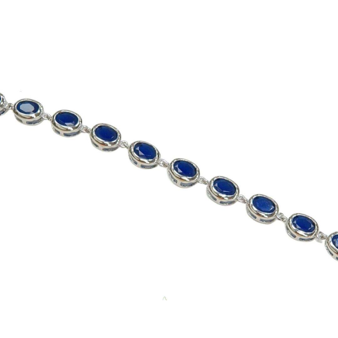 Pulsera plata con piedras para mujer